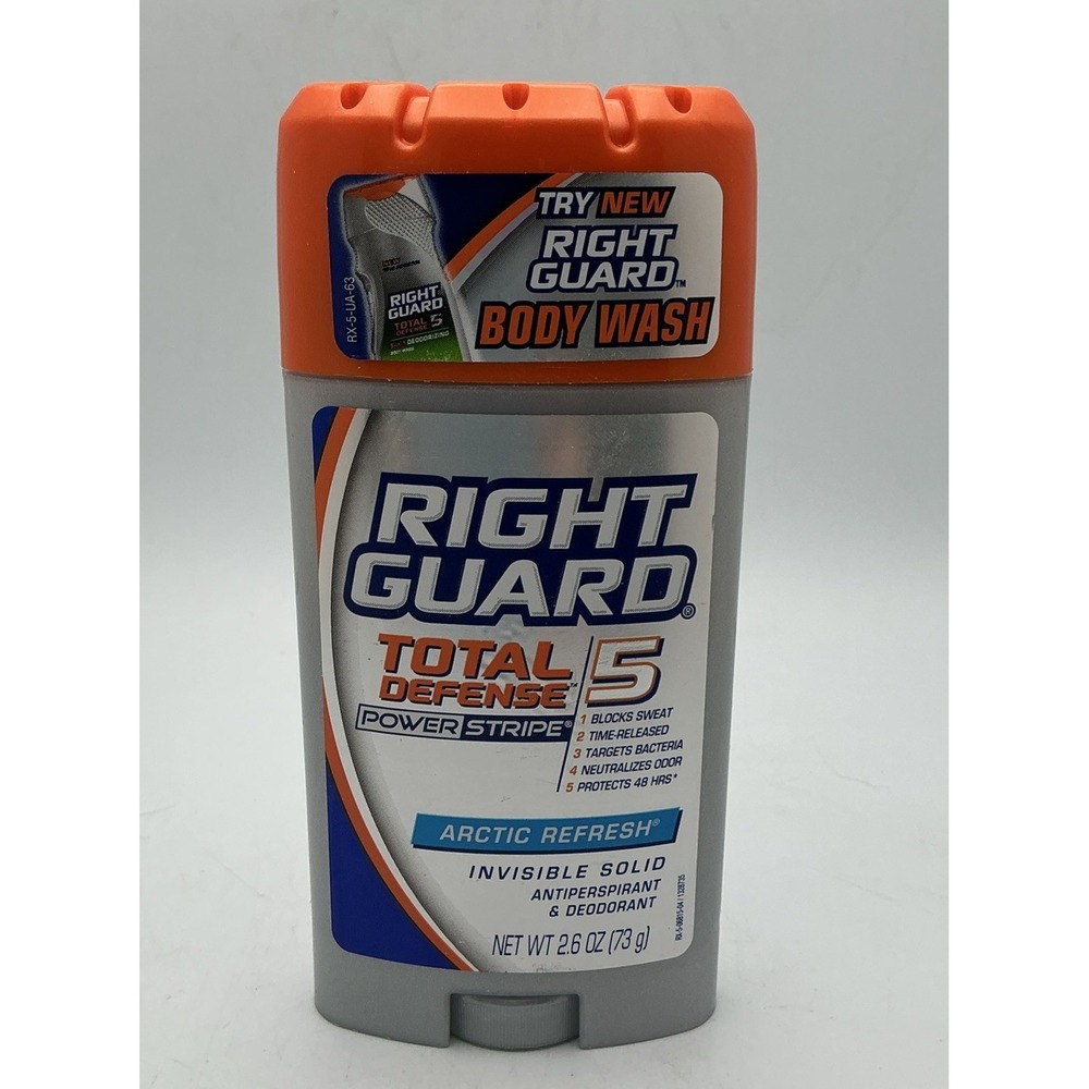 Vintage Right Guard Total Defense 5, Arctic Refresh, Invisible Solid, 2.6oz‎